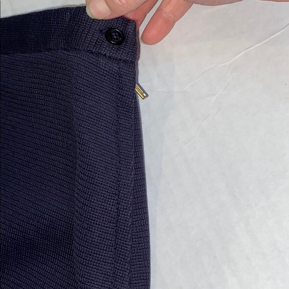 Tory Burch navy Bow skirt S - Picture 3 of 10